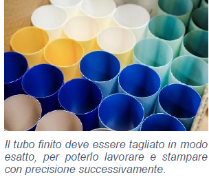 Il tubo finito deve essere tagliato in modo esatto